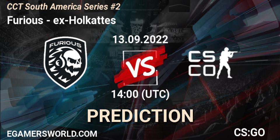 Furious vs ex-Holkattes: Match Prediction. 13.09.2022 at 14:00, Counter-Strike (CS2), CCT South America Series #2