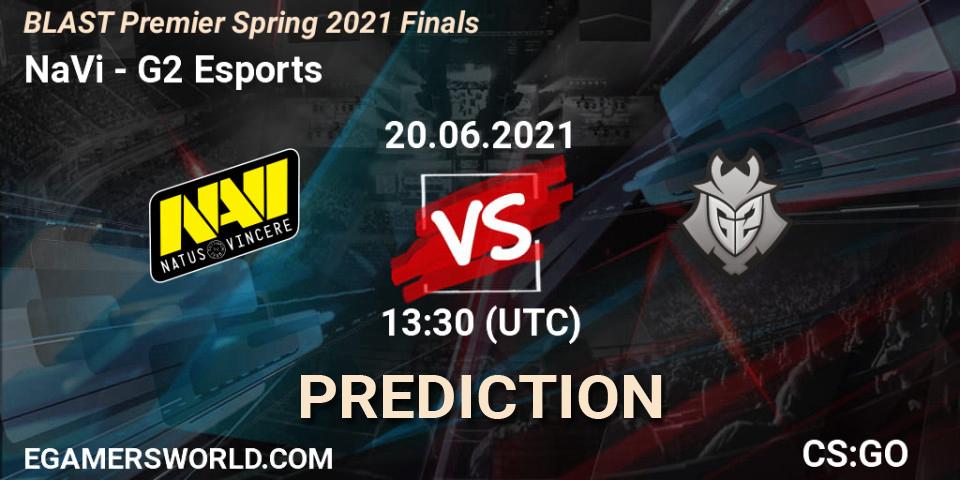NaVi vs G2 Esports: Match Prediction. 20.06.2021 at 13:30, Counter-Strike (CS2), BLAST Premier Spring 2021 Finals