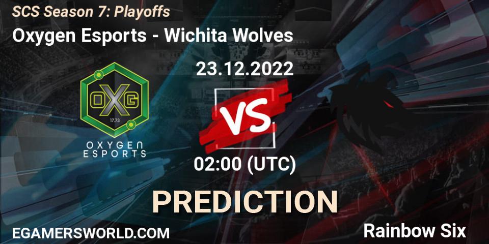 Oxygen Esports vs Wichita Wolves: Match Prediction. 23.12.2022 at 02:00, Rainbow Six, SCS Season 7: Playoffs