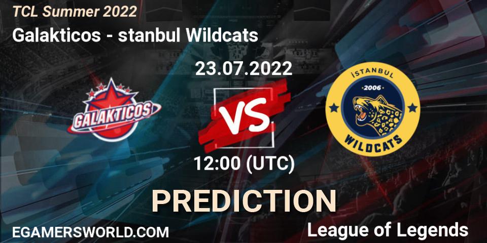 Galakticos vs İstanbul Wildcats: Match Prediction. 23.07.2022 at 12:00, LoL, TCL Summer 2022