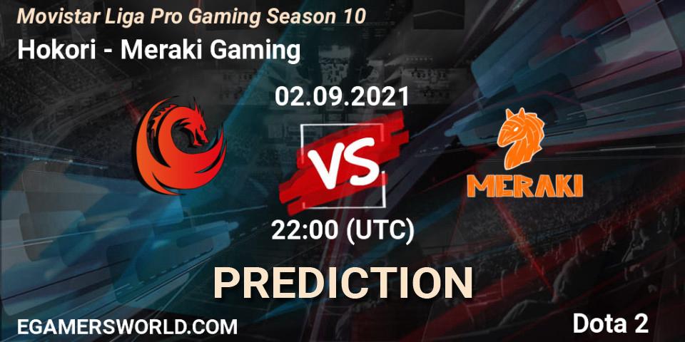 Hokori vs Meraki Gaming: Match Prediction. 02.09.2021 at 22:13, Dota 2, Movistar Liga Pro Gaming Season 10