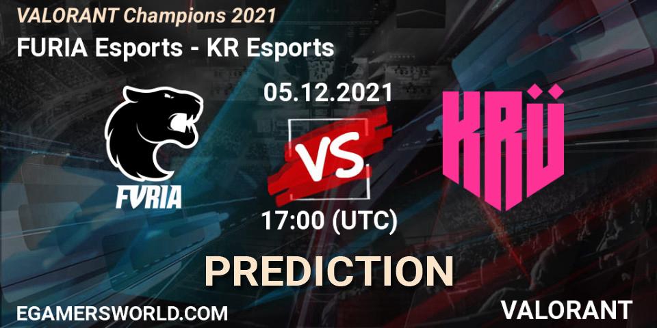 FURIA Esports vs KRÜ Esports: Match Prediction. 05.12.21, VALORANT, VALORANT Champions 2021