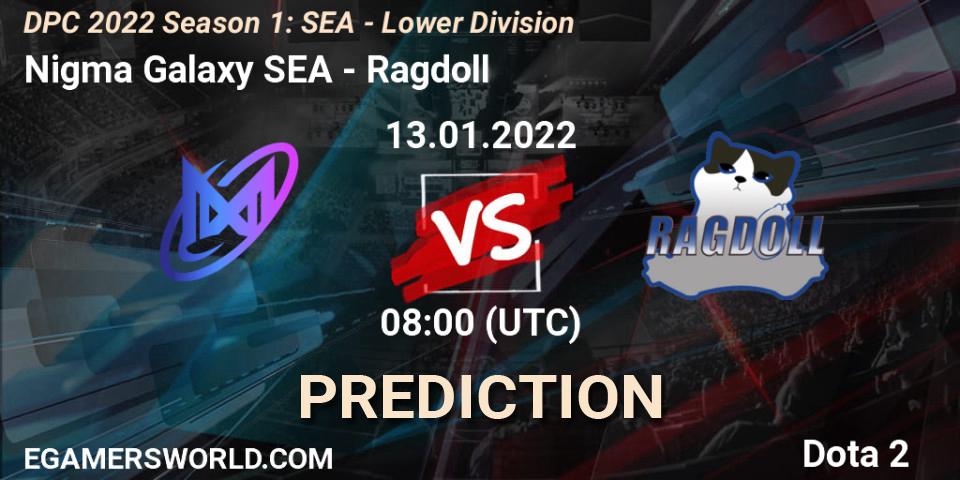 Nigma Galaxy SEA vs Ragdoll: Match Prediction. 13.01.2022 at 08:34, Dota 2, DPC 2022 Season 1: SEA - Lower Division