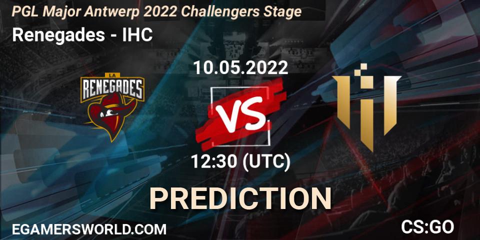 Renegades vs IHC: Match Prediction. 10.05.22, CS2 (CS:GO), PGL Major Antwerp 2022 Challengers Stage