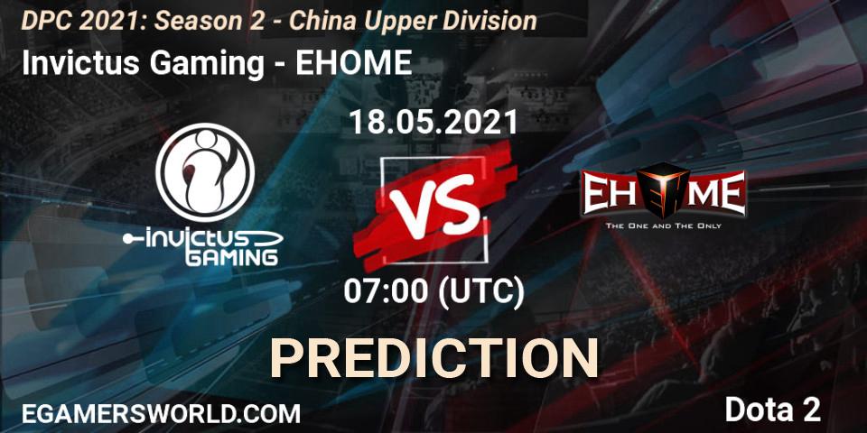 Invictus Gaming vs EHOME: Match Prediction. 18.05.21, Dota 2, DPC 2021: Season 2 - China Upper Division