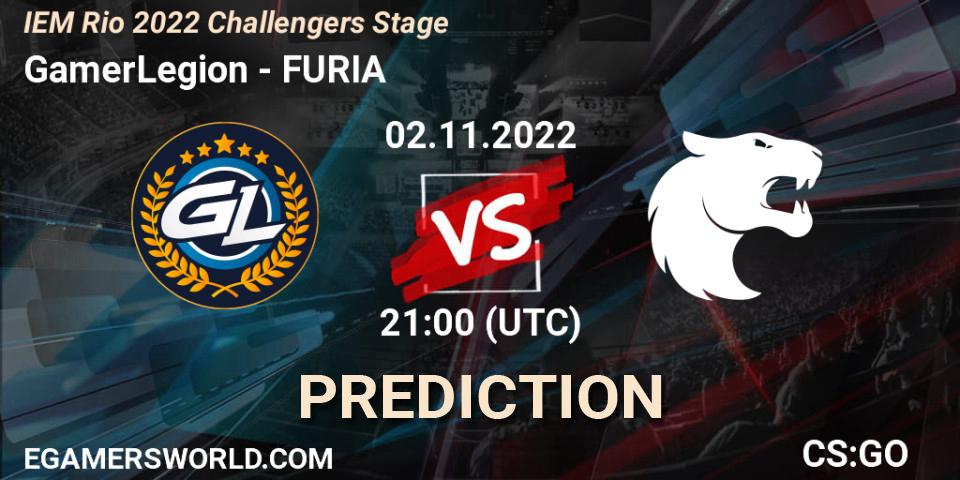 GamerLegion vs FURIA: Match Prediction. 02.11.22, CS2 (CS:GO), IEM Rio 2022 Challengers Stage