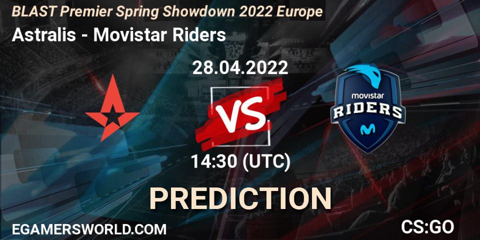 Astralis vs Movistar Riders: Match Prediction. 28.04.2022 at 14:30, Counter-Strike (CS2), BLAST Premier Spring Showdown 2022 Europe