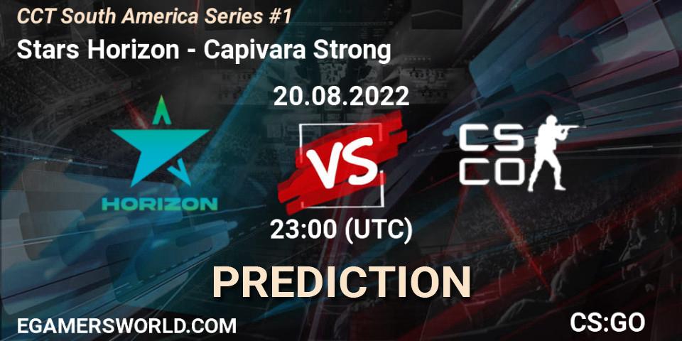 Stars Horizon vs Capivara Strong: Match Prediction. 20.08.2022 at 23:55, Counter-Strike (CS2), CCT South America Series #1