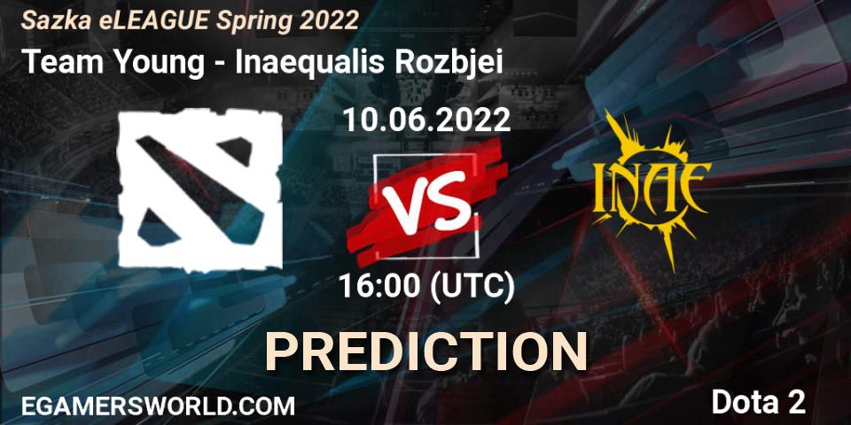 Team Young vs Inaequalis Rozbíječi: Match Prediction. 10.06.22, Dota 2, Sazka eLEAGUE Spring 2022