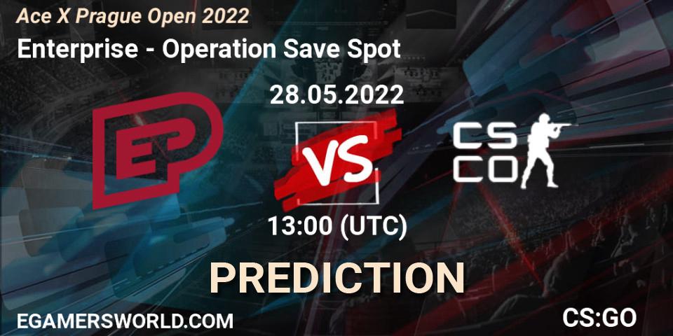 Enterprise vs Operation Save Spot: Match Prediction. 28.05.2022 at 13:00, Counter-Strike (CS2), Ace X Prague Open 2022