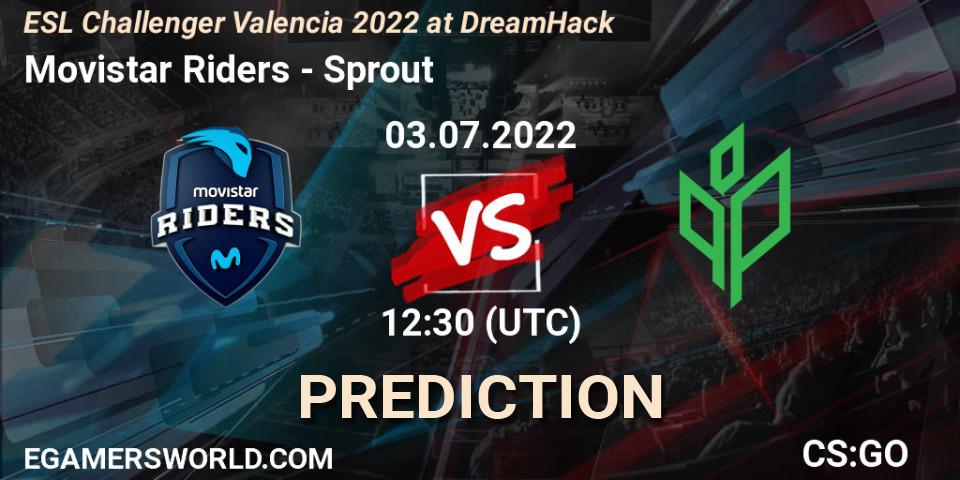 Movistar Riders vs Sprout: Match Prediction. 03.07.2022 at 12:10, Counter-Strike (CS2), ESL Challenger Valencia 2022 at DreamHack