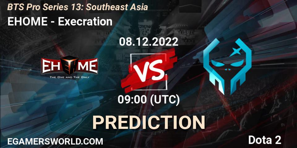 EHOME vs Execration: Match Prediction. 08.12.22, Dota 2, BTS Pro Series 13: Southeast Asia