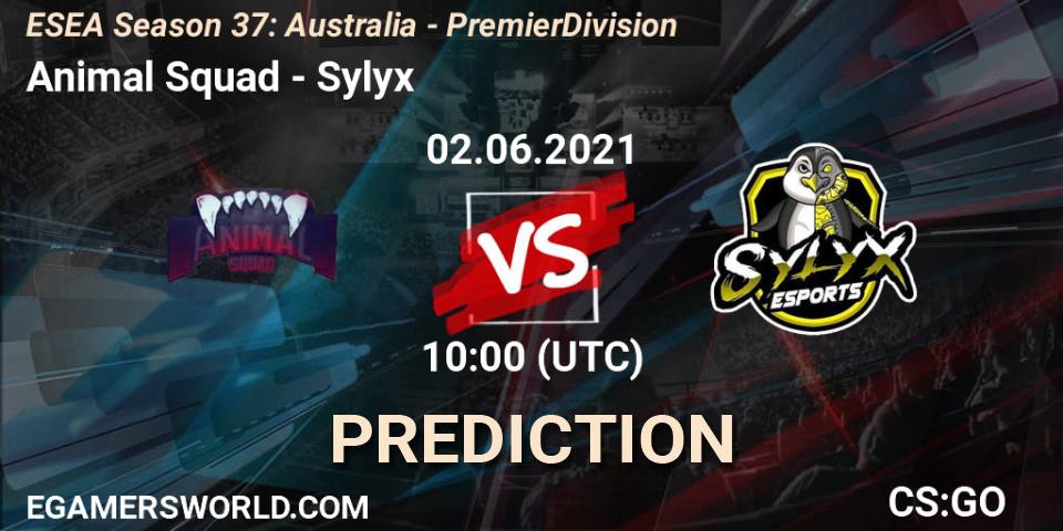 Animal Squad vs Sylyx: Match Prediction. 02.06.2021 at 10:00, Counter-Strike (CS2), ESEA Season 37: Australia - Premier Division