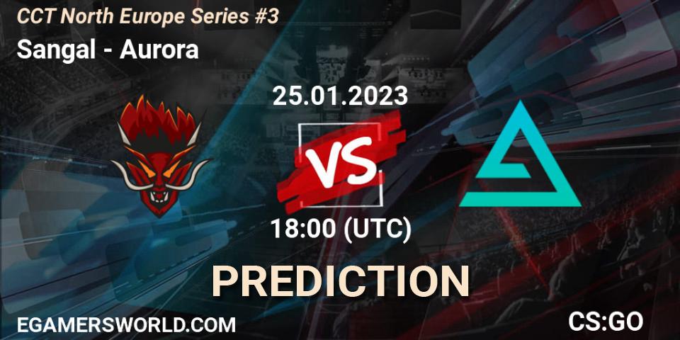 Sangal vs Aurora: Match Prediction. 25.01.2023 at 18:30, Counter-Strike (CS2), CCT North Europe Series #3