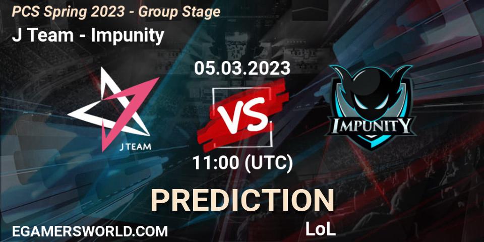 J Team vs Impunity: Match Prediction. 17.02.23, LoL, PCS Spring 2023 - Group Stage