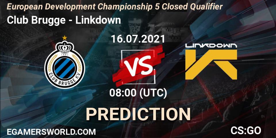 Club Brugge vs Linkdown: Match Prediction. 16.07.2021 at 08:00, Counter-Strike (CS2), European Development Championship 5 Closed Qualifier