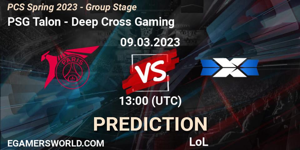 PSG Talon vs Deep Cross Gaming: Match Prediction. 18.02.2023 at 10:10, LoL, PCS Spring 2023 - Group Stage