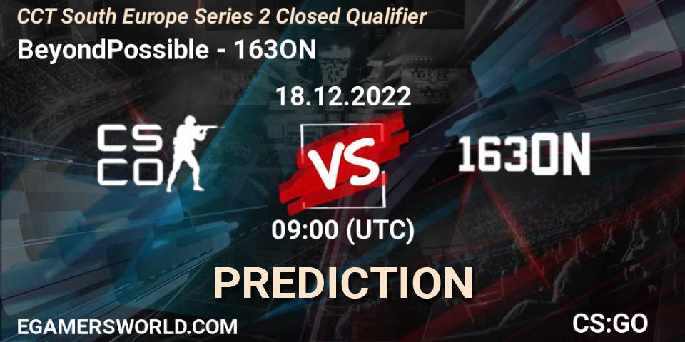 BeyondPossible vs 163ON: Match Prediction. 18.12.2022 at 09:00, Counter-Strike (CS2), CCT South Europe Series 2 Closed Qualifier