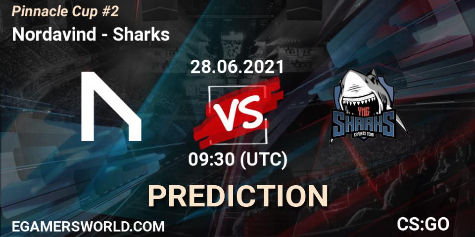 Nordavind vs Sharks: Match Prediction. 28.06.21, CS2 (CS:GO), Pinnacle Cup #2