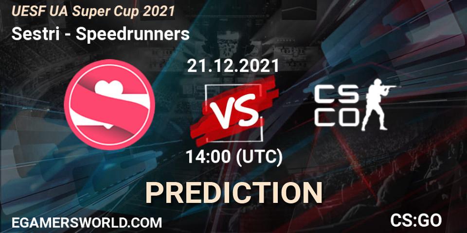 Sestri vs Speedrunners: Match Prediction. 22.12.2021 at 14:00, Counter-Strike (CS2), UESF Ukrainian Super Cup 2021