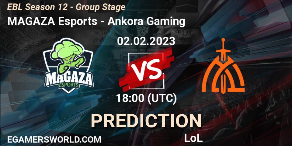 MAGAZA Esports vs Ankora Gaming: Match Prediction. 02.02.2023 at 18:00, LoL, EBL Season 12 - Group Stage