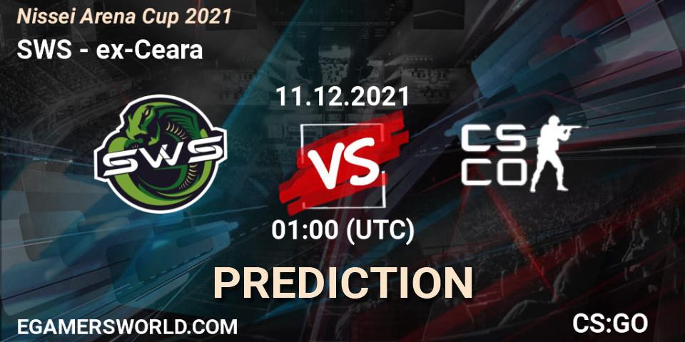 SWS vs ex-Ceara: Match Prediction. 11.12.2021 at 01:30, Counter-Strike (CS2), Nissei Arena Cup 2021