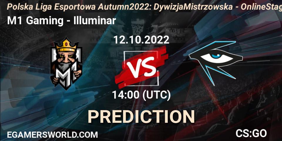 M1 Gaming vs Illuminar: Match Prediction. 12.10.2022 at 14:00, Counter-Strike (CS2), Polska Liga Esportowa Autumn 2022: Dywizja Mistrzowska - Online Stage