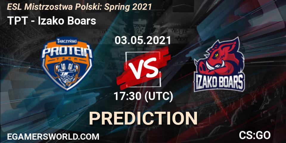 TPT vs Izako Boars: Match Prediction. 03.05.2021 at 18:00, Counter-Strike (CS2), ESL Mistrzostwa Polski: Spring 2021