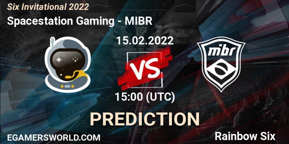 Spacestation Gaming vs MIBR: Match Prediction. 15.02.2022 at 15:00, Rainbow Six, Six Invitational 2022