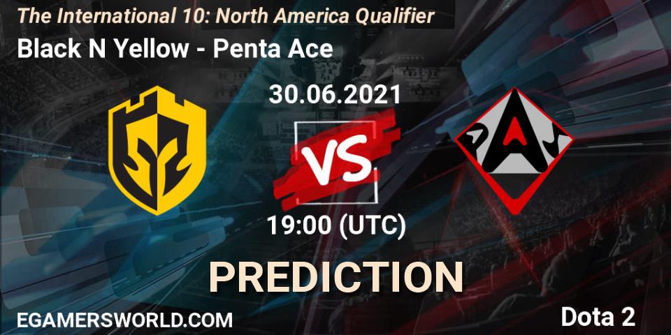 Black N Yellow vs Penta Ace: Match Prediction. 30.06.2021 at 17:55, Dota 2, The International 10: North America Qualifier
