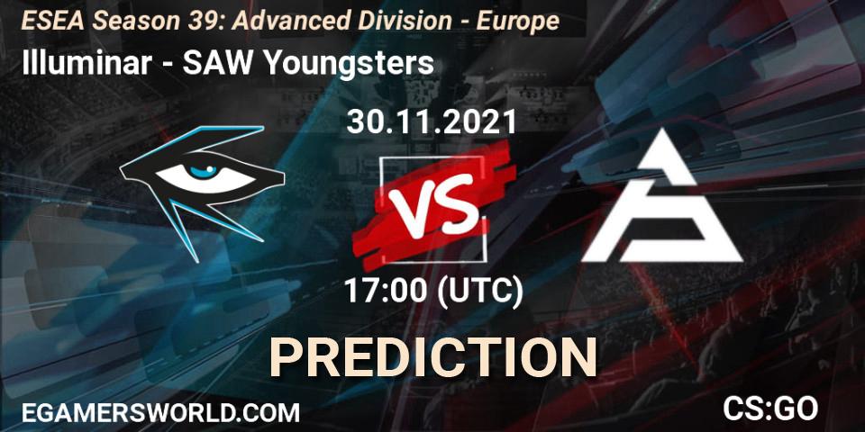Illuminar vs SAW Youngsters: Match Prediction. 30.11.2021 at 17:00, Counter-Strike (CS2), ESEA Season 39: Advanced Division - Europe