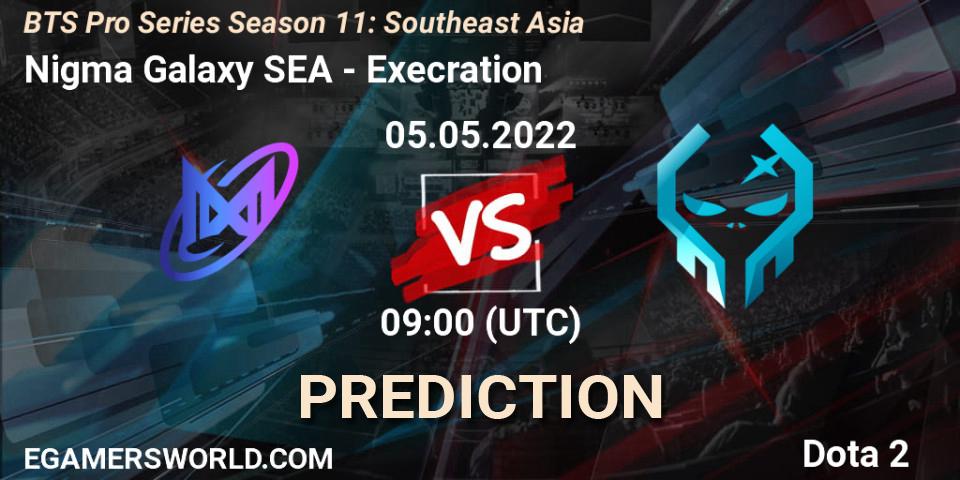 Nigma Galaxy SEA vs Execration: Match Prediction. 05.05.2022 at 09:01, Dota 2, BTS Pro Series Season 11: Southeast Asia