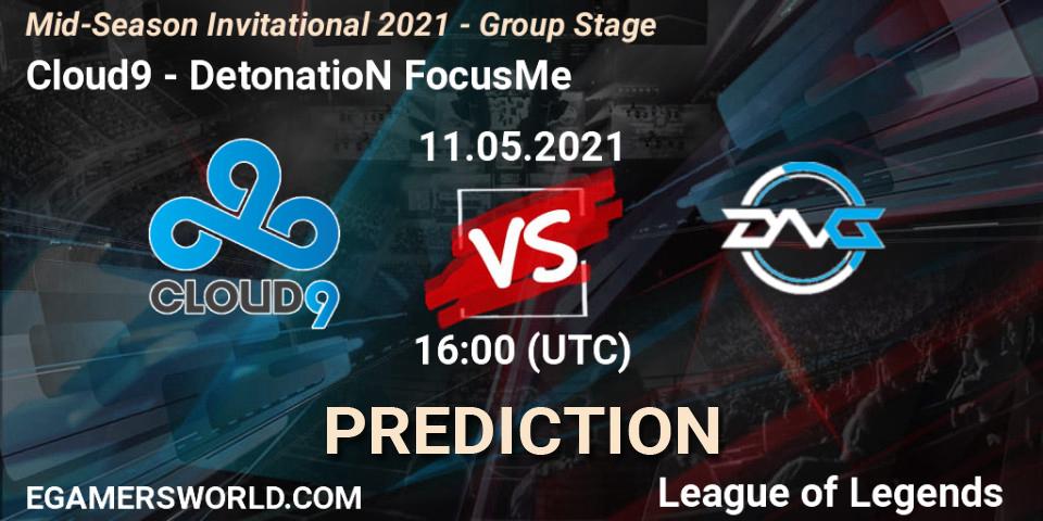 Cloud9 vs DetonatioN FocusMe: Match Prediction. 11.05.2021 at 16:00, LoL, Mid-Season Invitational 2021 - Group Stage