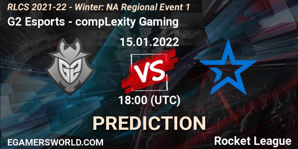 G2 Esports vs compLexity Gaming: Match Prediction. 15.01.22, Rocket League, RLCS 2021-22 - Winter: NA Regional Event 1