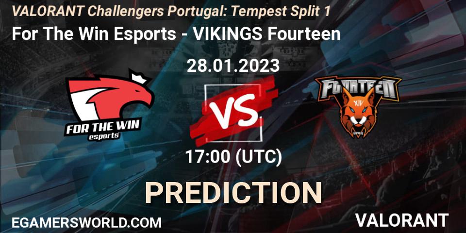 For The Win Esports vs VIKINGS Fourteen: Match Prediction. 28.01.23, VALORANT, VALORANT Challengers 2023 Portugal: Tempest Split 1