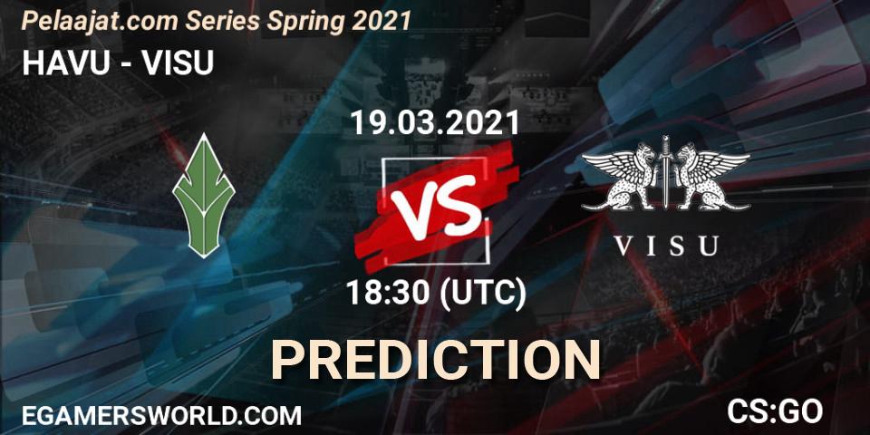 HAVU vs VISU: Match Prediction. 19.03.2021 at 18:30, Counter-Strike (CS2), Pelaajat.com Series Spring 2021