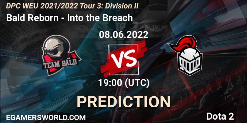 Bald Reborn vs Into the Breach: Match Prediction. 08.06.2022 at 18:55, Dota 2, DPC WEU 2021/2022 Tour 3: Division II