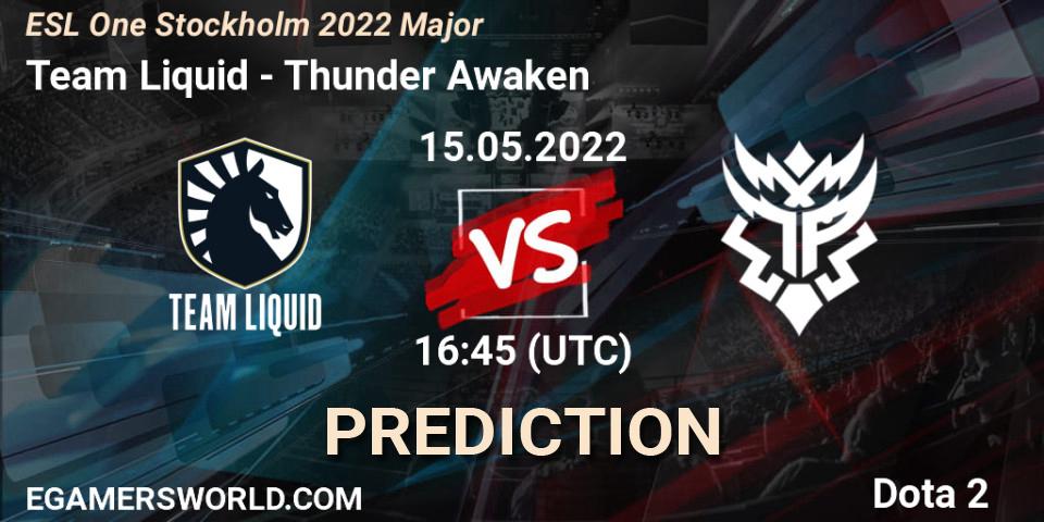 Team Liquid vs Thunder Awaken: Match Prediction. 15.05.22, Dota 2, ESL One Stockholm 2022 Major
