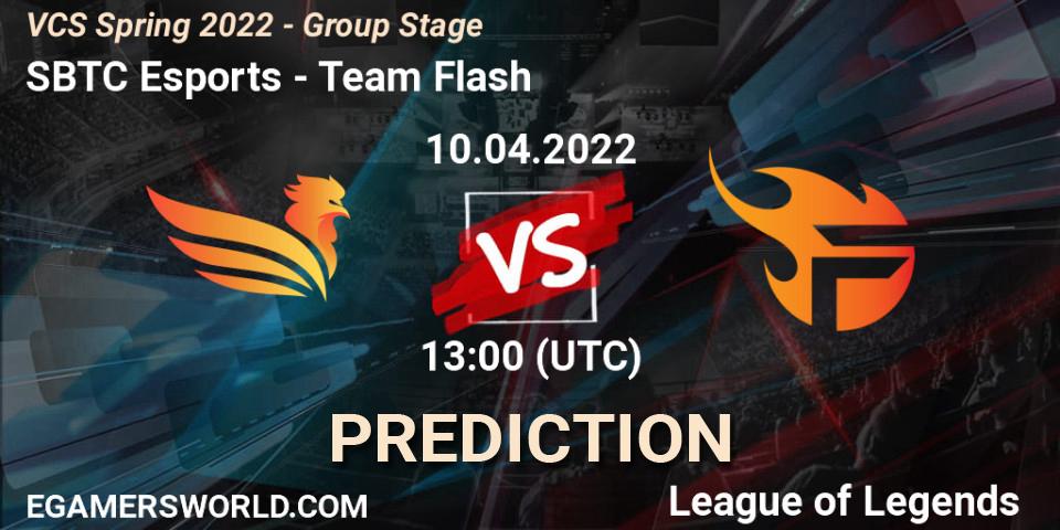 SBTC Esports vs Team Flash: Match Prediction. 09.04.22, LoL, VCS Spring 2022 - Group Stage 