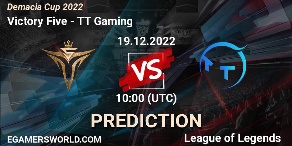 Victory Five vs TT Gaming: Match Prediction. 19.12.22, LoL, Demacia Cup 2022