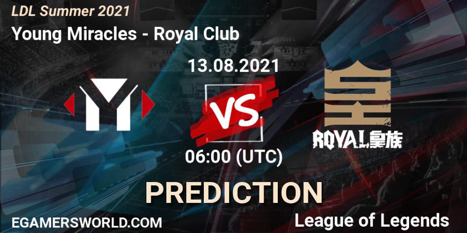 Young Miracles vs Royal Club: Match Prediction. 13.08.21, LoL, LDL Summer 2021
