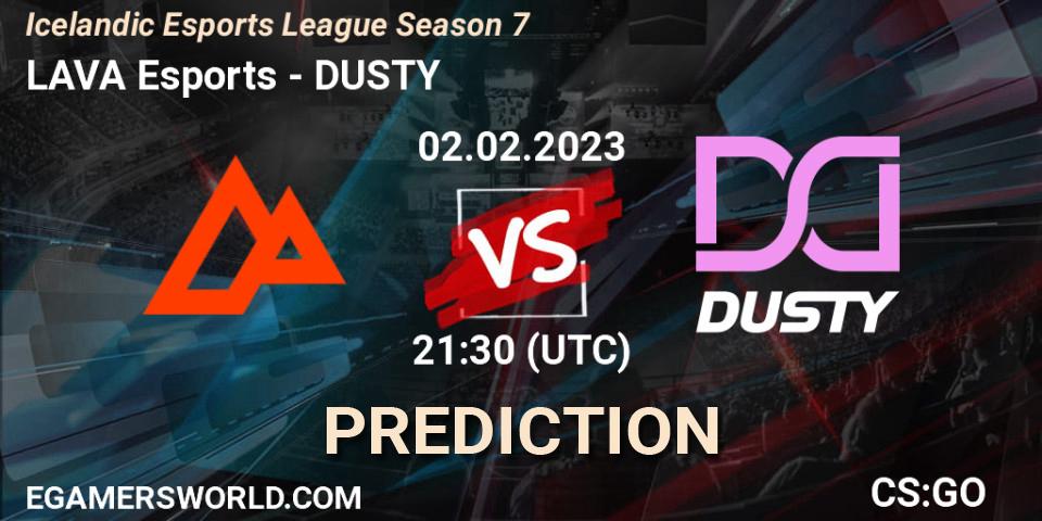 LAVA Esports vs DUSTY: Match Prediction. 02.02.23, CS2 (CS:GO), Icelandic Esports League Season 7