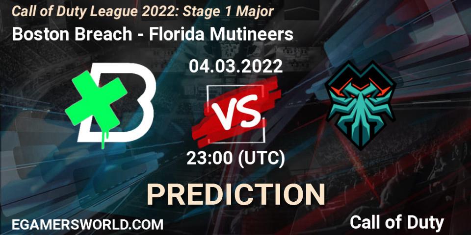 Boston Breach vs Florida Mutineers: Match Prediction. 04.03.2022 at 23:00, Call of Duty, Call of Duty League 2022: Stage 1 Major