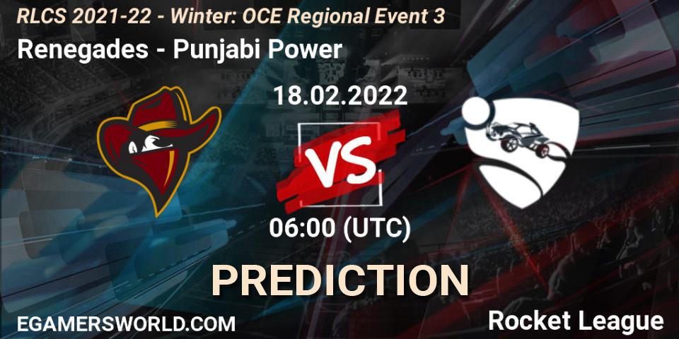 Renegades vs The Kibbles: Match Prediction. 18.02.2022 at 06:00, Rocket League, RLCS 2021-22 - Winter: OCE Regional Event 3