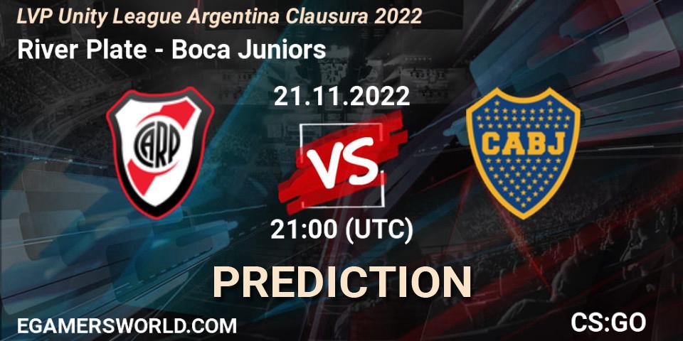 River Plate vs Boca Juniors: Match Prediction. 21.11.2022 at 21:00, Counter-Strike (CS2), LVP Unity League Argentina Clausura 2022