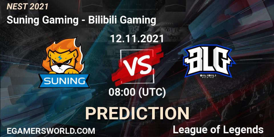 Bilibili Gaming vs Suning Gaming: Match Prediction. 15.11.2021 at 11:05, LoL, NEST 2021