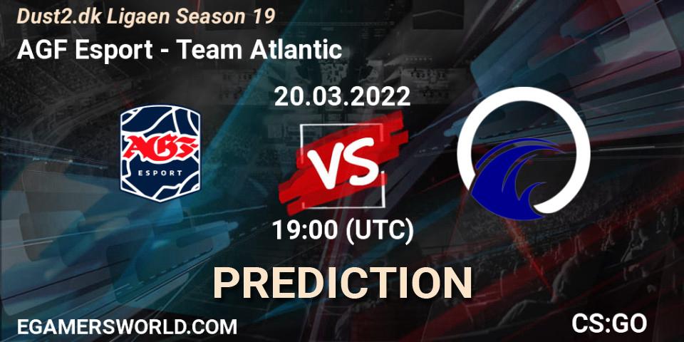 AGF Esport vs Team Atlantic: Match Prediction. 20.03.22, CS2 (CS:GO), Dust2.dk Ligaen Season 19