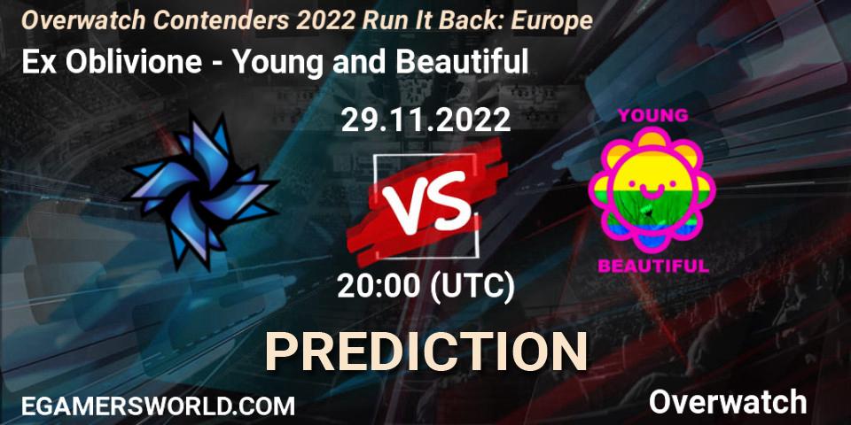 Ex Oblivione vs Young and Beautiful: Match Prediction. 29.11.22, Overwatch, Overwatch Contenders 2022 Run It Back: Europe