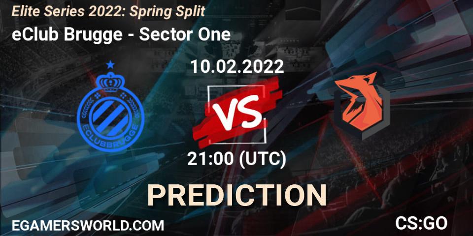 eClub Brugge vs Sector One: Match Prediction. 10.02.2022 at 21:30, Counter-Strike (CS2), Elite Series 2022: Spring Split