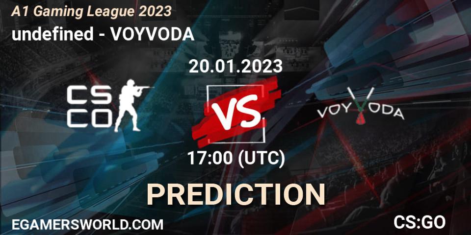 undefined vs VOYVODA: Match Prediction. 20.01.2023 at 17:00, Counter-Strike (CS2), A1 Gaming League 2023